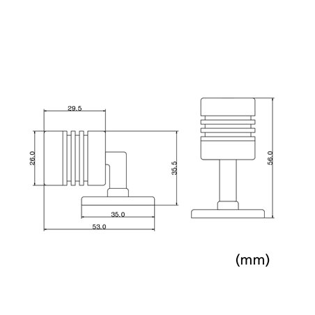 Surface Mounted Spotlight Set Of Mini Led Ceiling Spot Vdc W