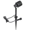 Proiettore da giardino con lampadina RGBW sostituibile 9W Nero 12V AC/DC e telecomando IR