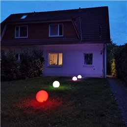 20CM RGB-WW Ball Light "NATARE" for Outdoor IP68 Waterproof (Power Supply Sold Separately)
