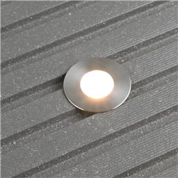 Mini LED recessed floor spotlight 6-piece KIT incl. twilight sensor Round