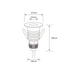 VBLED - LED-Lampe, LED-Treiber, Dimmer online beim Hersteller kaufen|Mini LED Bodeneinbauleuchte 3000K/6000K Zweifarbig 12V DC