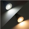 Set of 6 Mini LED Recessed Floor Lights Switchable warm white 3000K and cool white 6000K 12VDC 3 STEP DIM