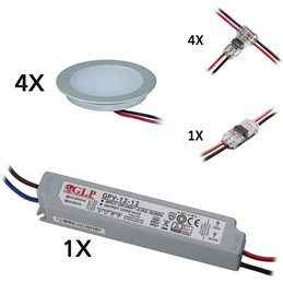 Tunable white LED recessed luminaire LED 15W 3000-6500K Dimmable with RF wall remote control