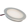 Set of 4 recessed luminaires Extra flat aluminium warm-white