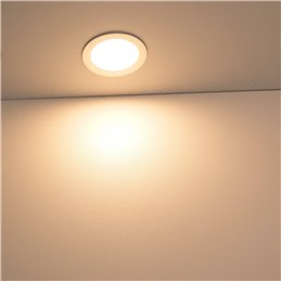 VBLED - LED-Lampe, LED-Treiber, Dimmer online beim Hersteller kaufen|4er-Set Einbauleuchten Extra flach Aluminium warm-weiß