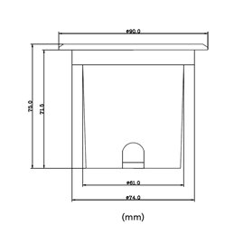 Faretto da incasso a pavimento a LED "Mutantur" per esterni 3000K Dimmer a 3 stadi 1W, 3W, 6W con tecnologia EZDIM