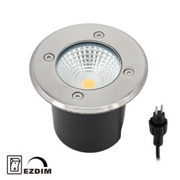 Zwenkbare LED vloerinbouwspot 230V AC IP67 waterbeschermd zonder gloeilamp