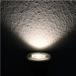 Faretto da incasso a pavimento a LED "Mutantur" per esterni 3000K Dimmer a 3 stadi 1W, 3W, 6W con tecnologia EZDIM