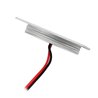 LED inbouwarmaturen slim 3000K - 12VDC 0,9W - ultraplatte hoekige