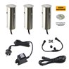 Mini apparecchio LED da incasso a pavimento "Celino" 3-KIT / 12V incl. lampadina (lampadina sostituibile)