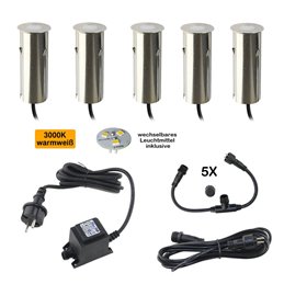 VBLED - LED-Lampe, LED-Treiber, Dimmer online beim Hersteller kaufen|LED Mini Bodeneinbauleuchte "Celino" 5-KIT / 12V inkl. Leuchtmittel (Leuchtmittel wechselbar)