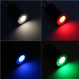 GARTUS LED vloerinbouwarmatuur "Callis" RGB+warm wit 1W 12V AC/DC (vervangbare lamp)