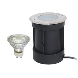 GARTUS LED recessed floor luminaire "Callis" RGB+warm white 1W 12V AC/DC (replaceable lamp)