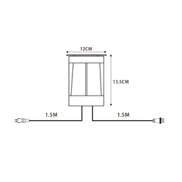 Spot encastré de sol LED 12V AC avec ampoule LED 7W RGBW