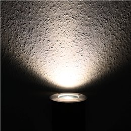 Spot LED da incasso a pavimento 12V AC con lampadina LED 5W bianco caldo