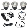 3 KIT LED vloerinbouwarmatuur "MUTARE" met 5W lamp 12VAC 400Lumen 3000K met EZDIM