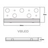 VBLED LED onderkast armatuur "Onorato" 1W 30cm WW 12V