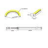 LED Neon Strip - 500cm - KIT (incl. transformator, spanningsomvormer en bevestigingsklemmen)