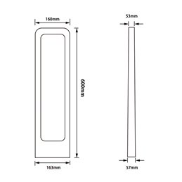 VBLED - LED-Lampe, LED-Treiber, Dimmer online beim Hersteller kaufen|VBLED Pollerleuchte Wegeleuchte "Maiestas" 230V AC 12W 3000K 60cm hoch