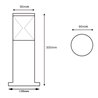 VBLED LED Path Light 230V AC 10W 3000K 30cm high