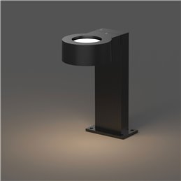 pilona de luz LED 8W negra 30 cm