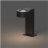 8W LED Path Light Bollard Light noir 30 cm