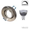 VBLED LED inbouwspot in aluminium - zilver optiek - rond - incl. fitting - 5W - GU10 LED