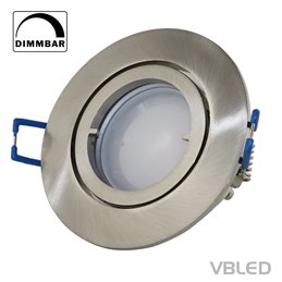 Foco empotrable de aluminio VBLED LED - óptica plateada - redondo - incl. casquillo - 5W - GU10 LED