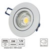 Spot encastré LED en aluminium / blanc / rond / 5W LED / GU5.3/ MR16