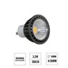LED recessed spotlight / aluminium / silver optics / angular / incl. 3.5W LED