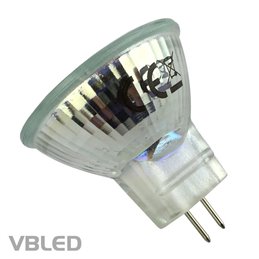 Ampoule LED - MR11/GU4 - 2W - baissable 3000K 12V AC/DC