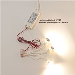 Ampoule LED - MR11/GU4 - 2W - baissable 3000K 12V AC/DC