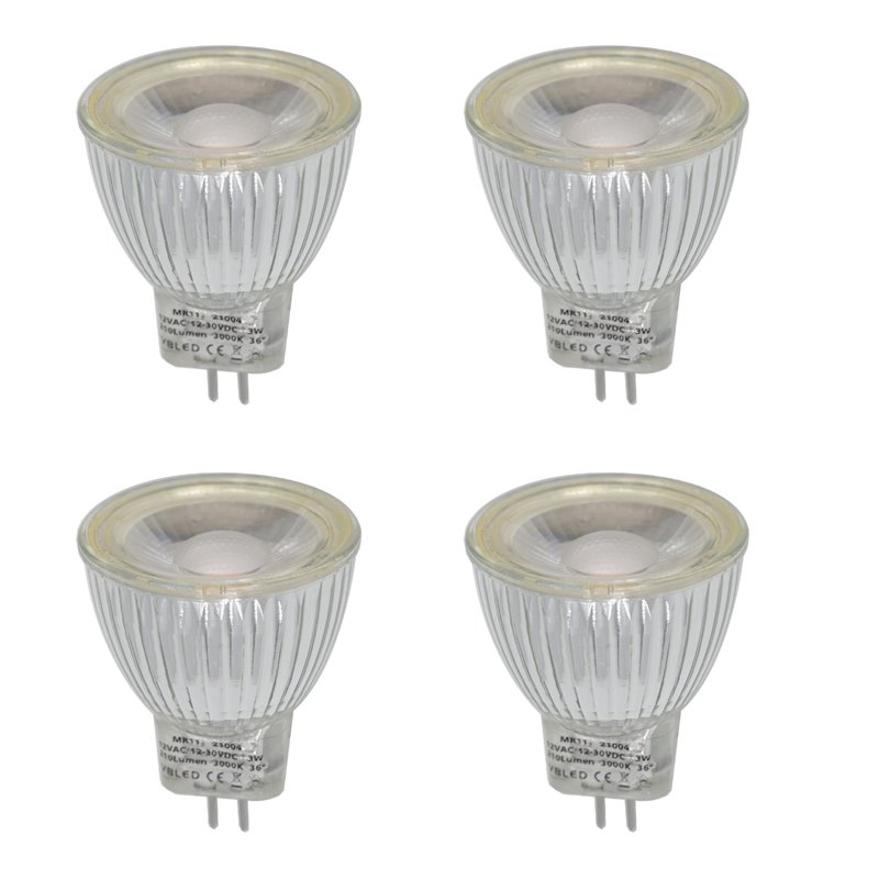 Lampadina LED / ModuloSet di 4 lampadine LED MR16 GU5.3, 450LM, 5W in  sostituzione di lampadine alogene da 50W, bianco caldo (2900K), non  dimmerabili