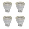 Set of 4 LED bulbs - dimmable - MR11/GU4 - COB - 2.9W