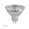Set of 10 MR16 GU5.3 LED lamps, dimmable, 450LM, 5W replacement for 50W halogen lamps, warm white(2900K), 12V AC/DC