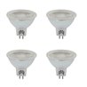 Set of 4 MR16 GU5.3 LED bulbs, 450LM, 5W replacement for 50W halogen bulbs, Warm white(2900K), Non dimmable