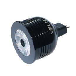 SET of 3 - 7W RGB+W LED bulb / 12V AC/DC / MR16/GU5.3 / Dimmable incl. IR remote control