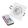 Inbouwspotset met 7W RGB+W spotverlichting, 12V AC/DC