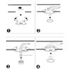 Set di faretti da incasso con illuminazione spot 7W RGB+W, 12V AC/DC