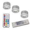 SET di 3 - Lampadina LED 7W RGB+W / 12V AC/DC / MR16/GU5.3 / Dimmerabile incl. telecomando IR