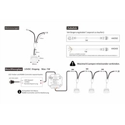 Module LED d'éclairage RGB+WW 12VDC -3000K 7W