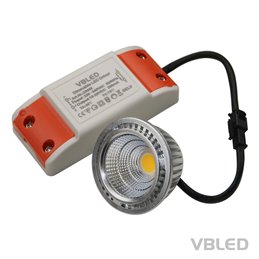 SET of 3 - 7W RGB+W LED bulbs / 12V AC/DC / MR16/GU5.3 / dimmable (4 levels) incl. remote control