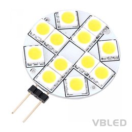 Ampoule G4 LED à culot à broches / 3 LED - 12V AC/DC - Blanc chaud - 1W
