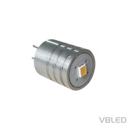VBLED Lampadina LED con base a perno bianco caldo - G4 - 3W
