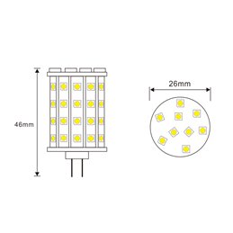 Ampoule LED VBLED - G4 - 6W - 12V AC/DC