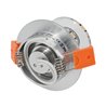 Set of 3 LED recessed luminaires with G4 bulb 12V 6W 3000K 500Lumen with radio power supply and remote control