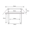 Set di 3 apparecchi da incasso a LED con lampadina G4 12V 6W 3000K 500Lumen con alimentatore radio e telecomando