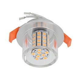 LED recessed spotlight 12VDC DIMMBAR 6W 3000K front & side shinning
