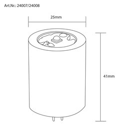 VBLED Ampoule LED à culot à broches blanc chaud - G4 - 3W