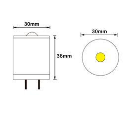 VBLED Lampadina LED - G4 - 4W - 12V AC/DC 300Lumen